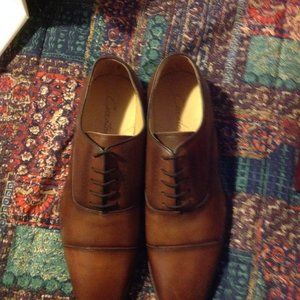Curatore Men's Cesco Brown leather Oxford Dress Shoes - 11 - New Without Box